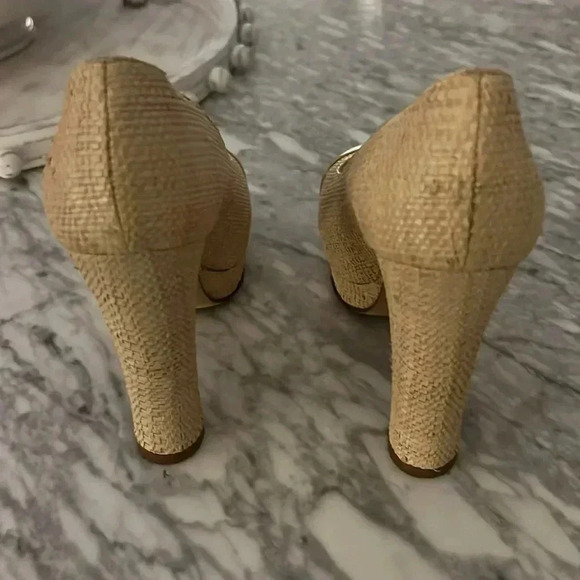 Authentic Chanel , Heels Size 5. Used , Scuffs Shown in Photo - Picture 4 of 4